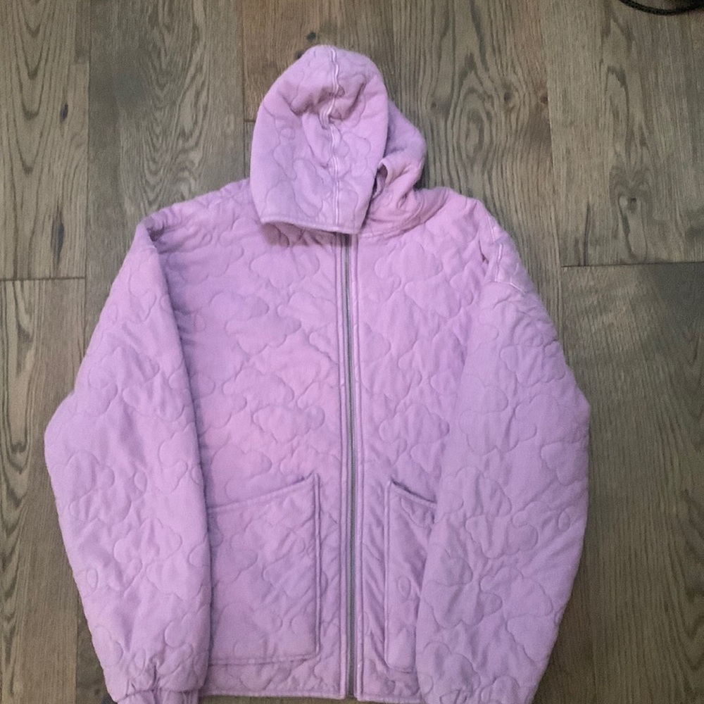 Purple zipup, barley worn, washed out purple color